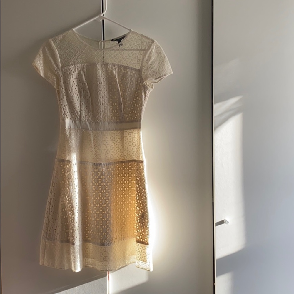 Cream Lace Banana Republic Dress